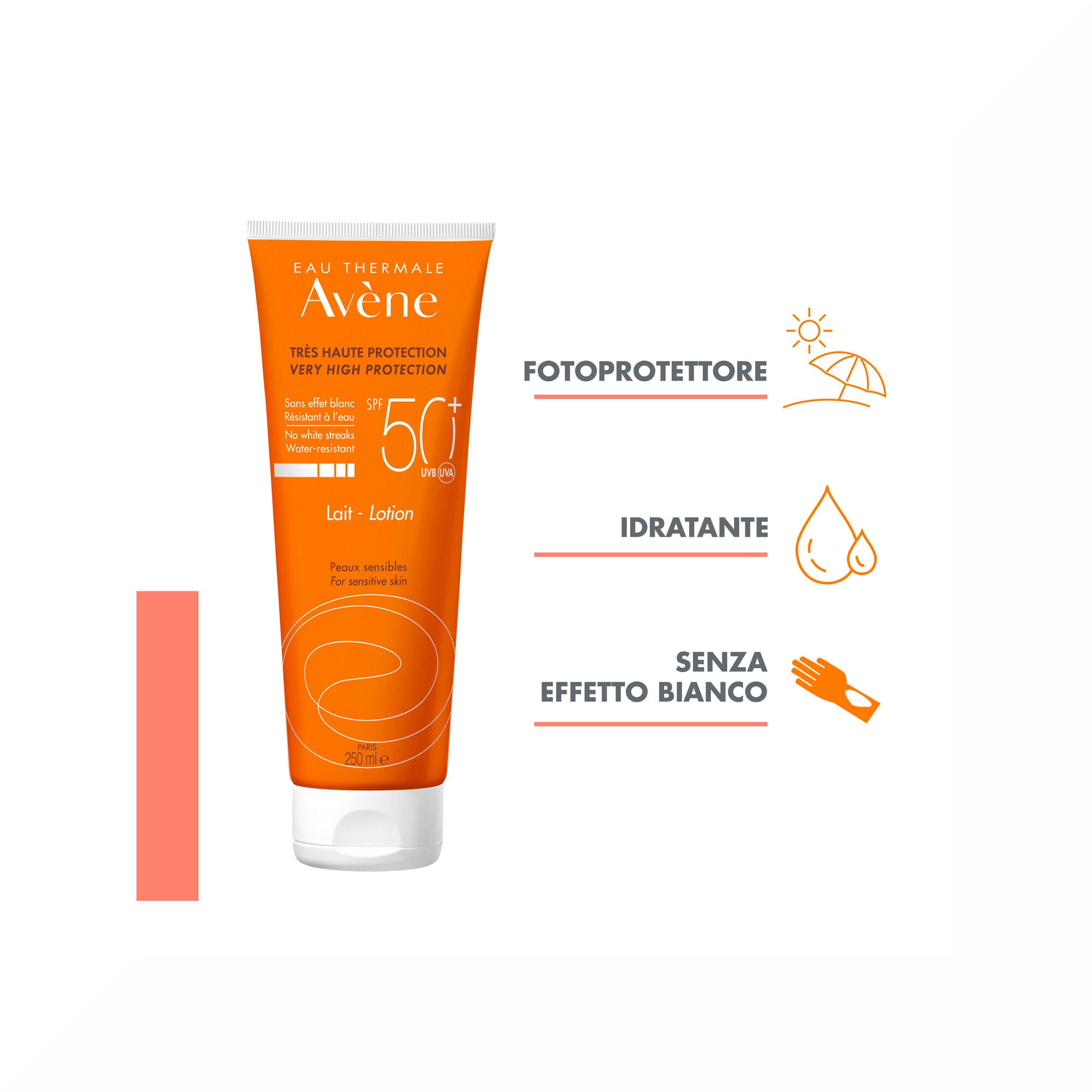 Avene Latte SPF50+ resistente all'acqua 250ml-8