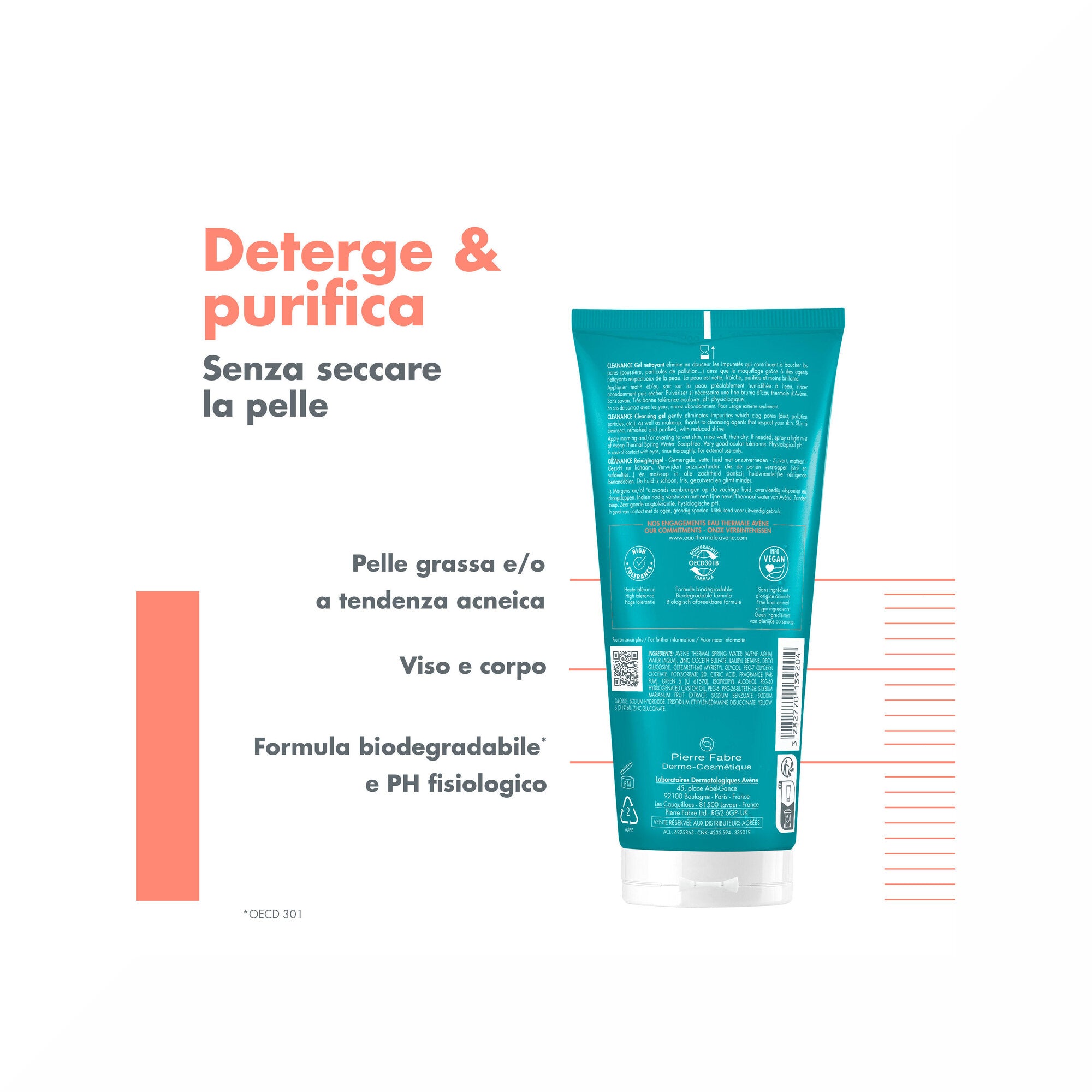 Avene Cleanance Gel Detergente Nuova Formula pelle grassa 200ml-6