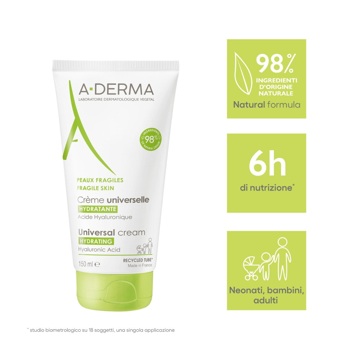 A-Derma Les Indispensables Crema Universale Idratante Viso e Corpo 150ml-3