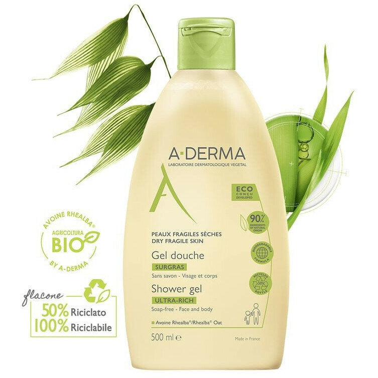 A-Derma Les Indispensable Gel Doccia Surgras 500ml-3