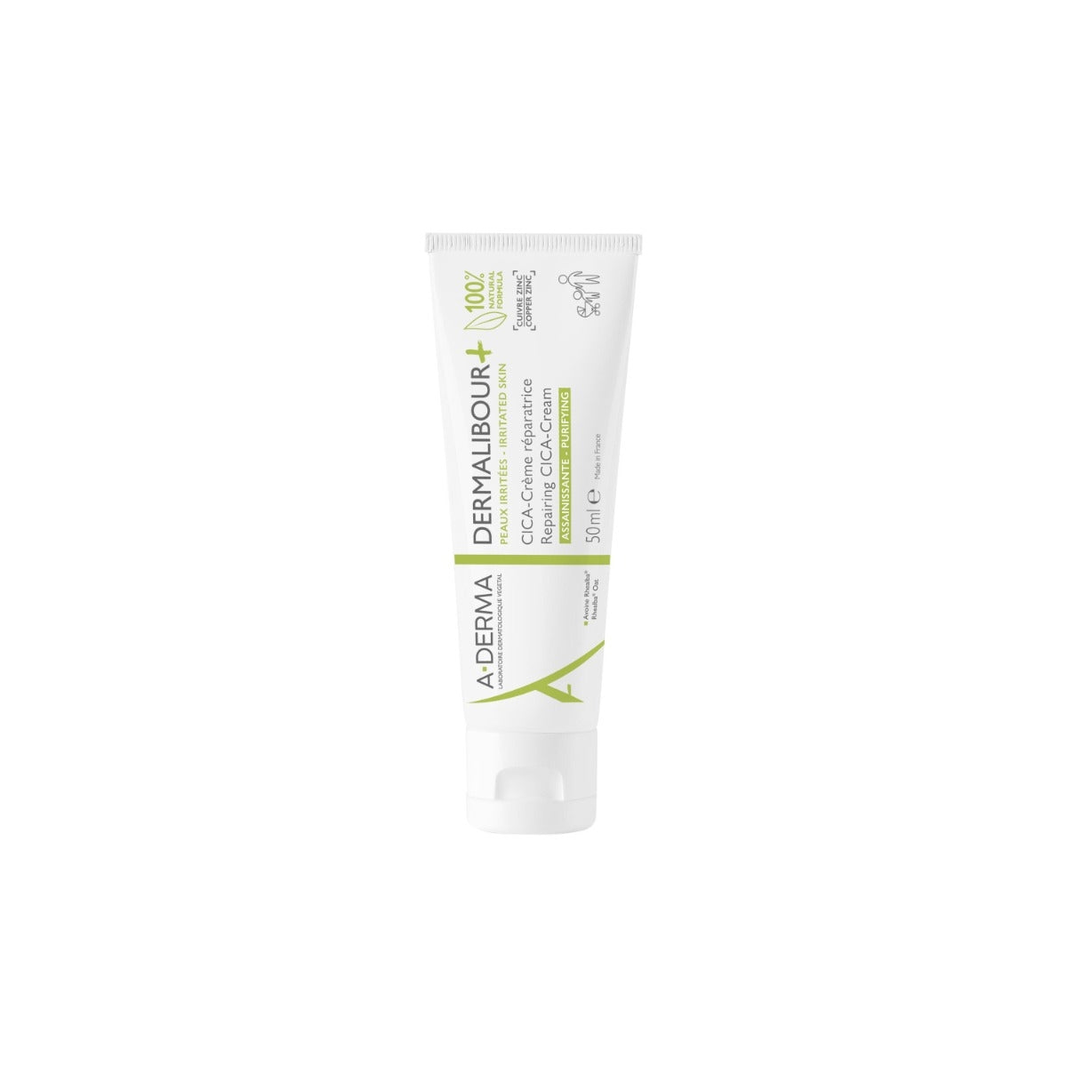 A-Derma Dermalibour + Cica Crema ristrutturante purificante pelli irritabili 50ml-0