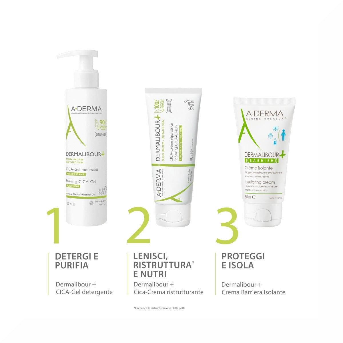 A-Derma Dermalibour + Cica Crema ristrutturante purificante pelli irritabili 50ml-10