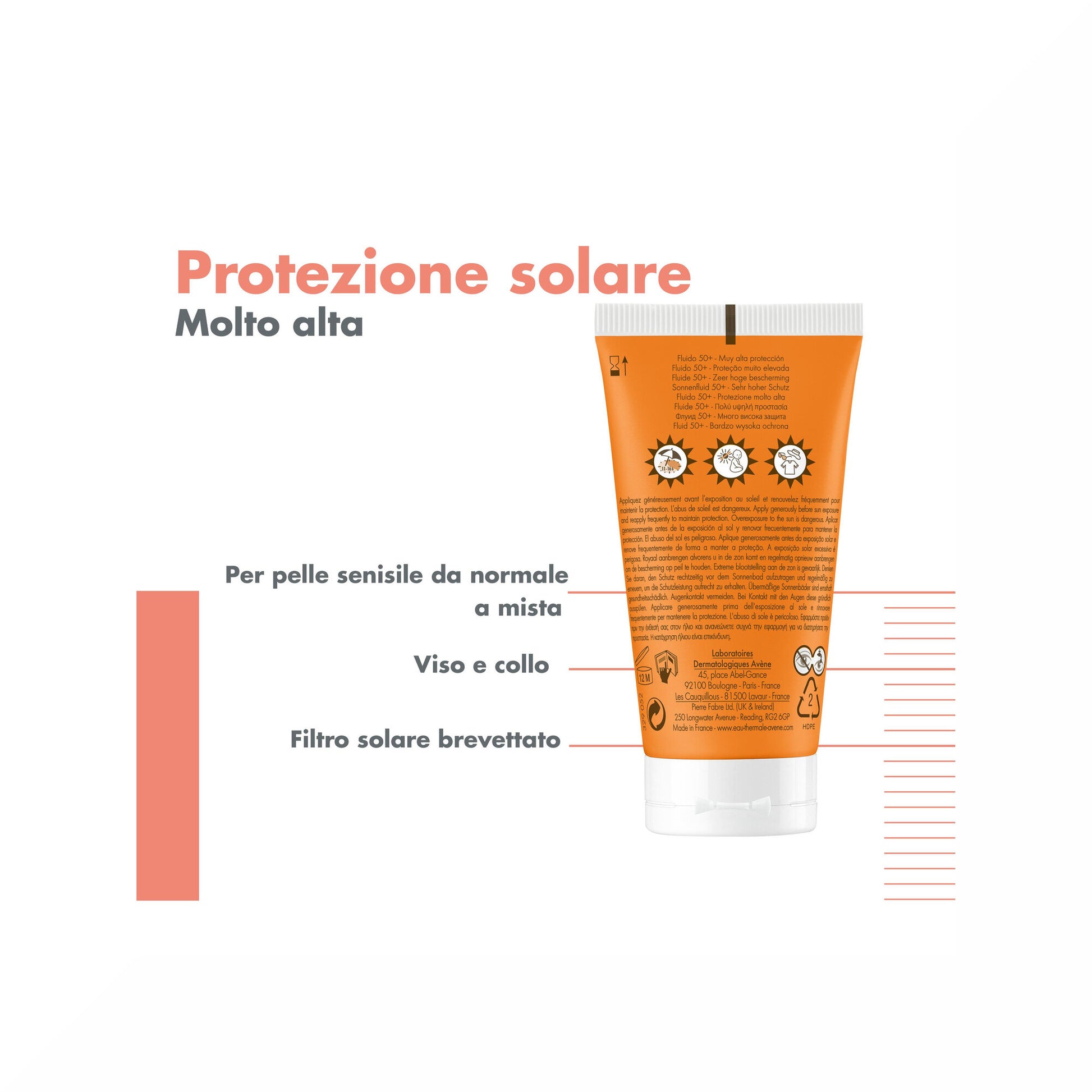 Avène Fluido SPF 50+ Solare Viso 50ml-5