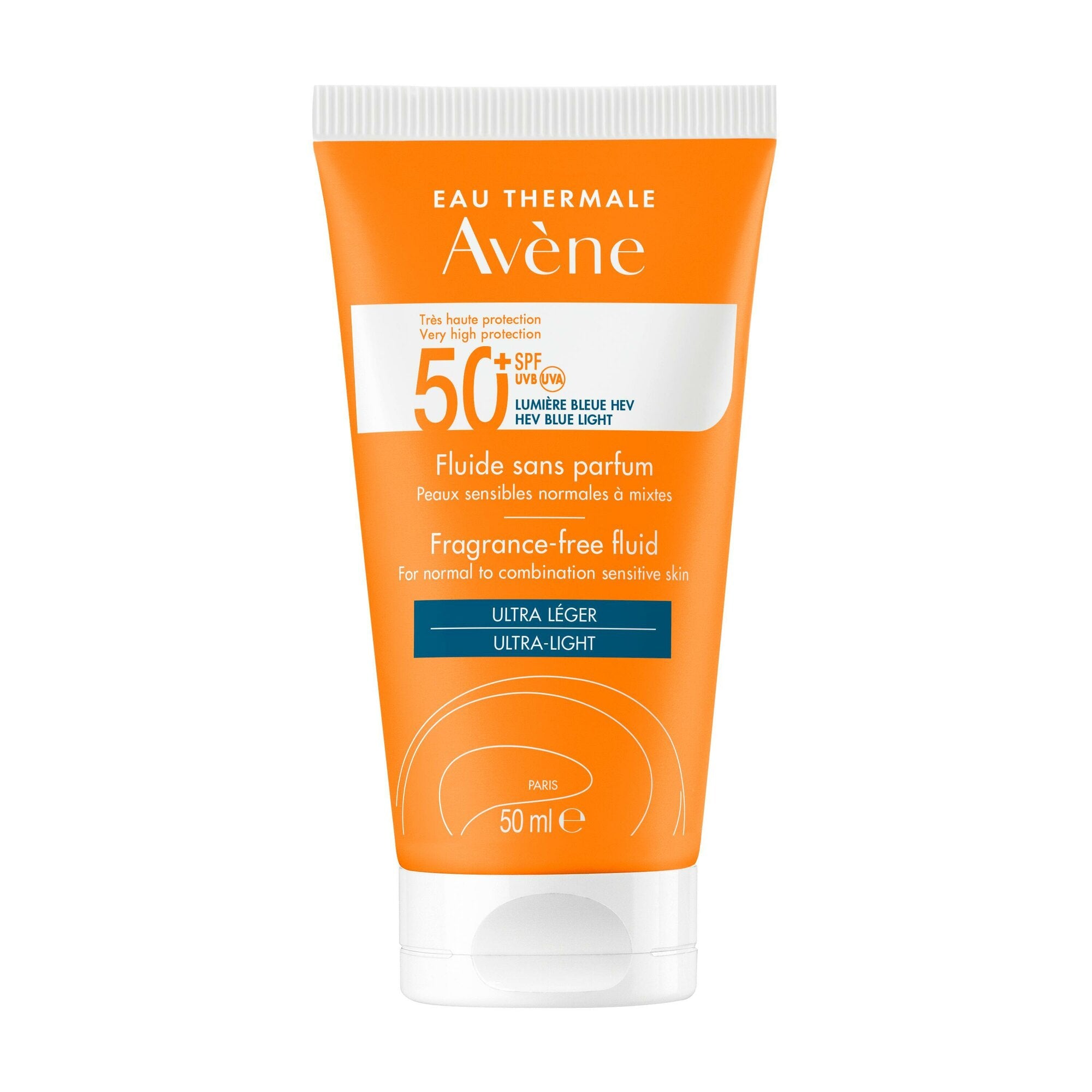 Avène Fluido Senza Profumo SPF 50+ Solare Viso 50ml-3