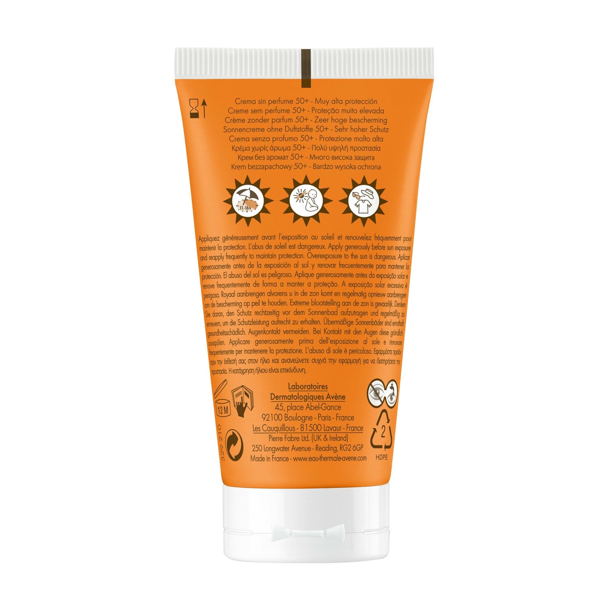 Avène Crema Senza Profumo SPF 50+ Solare Viso 50ml-4