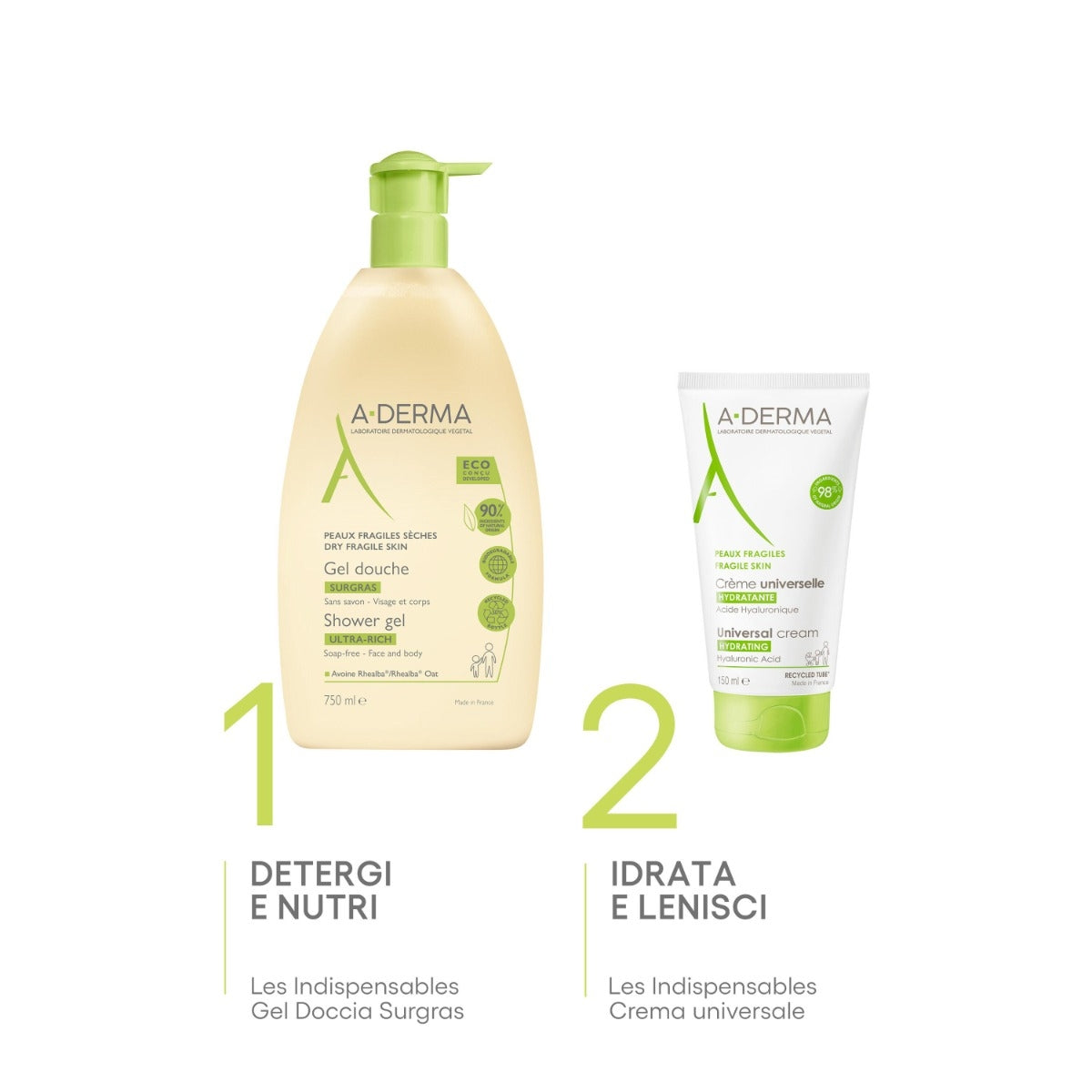 A-Derma Les Indispensables Gel Doccia Sugras 200ml-8
