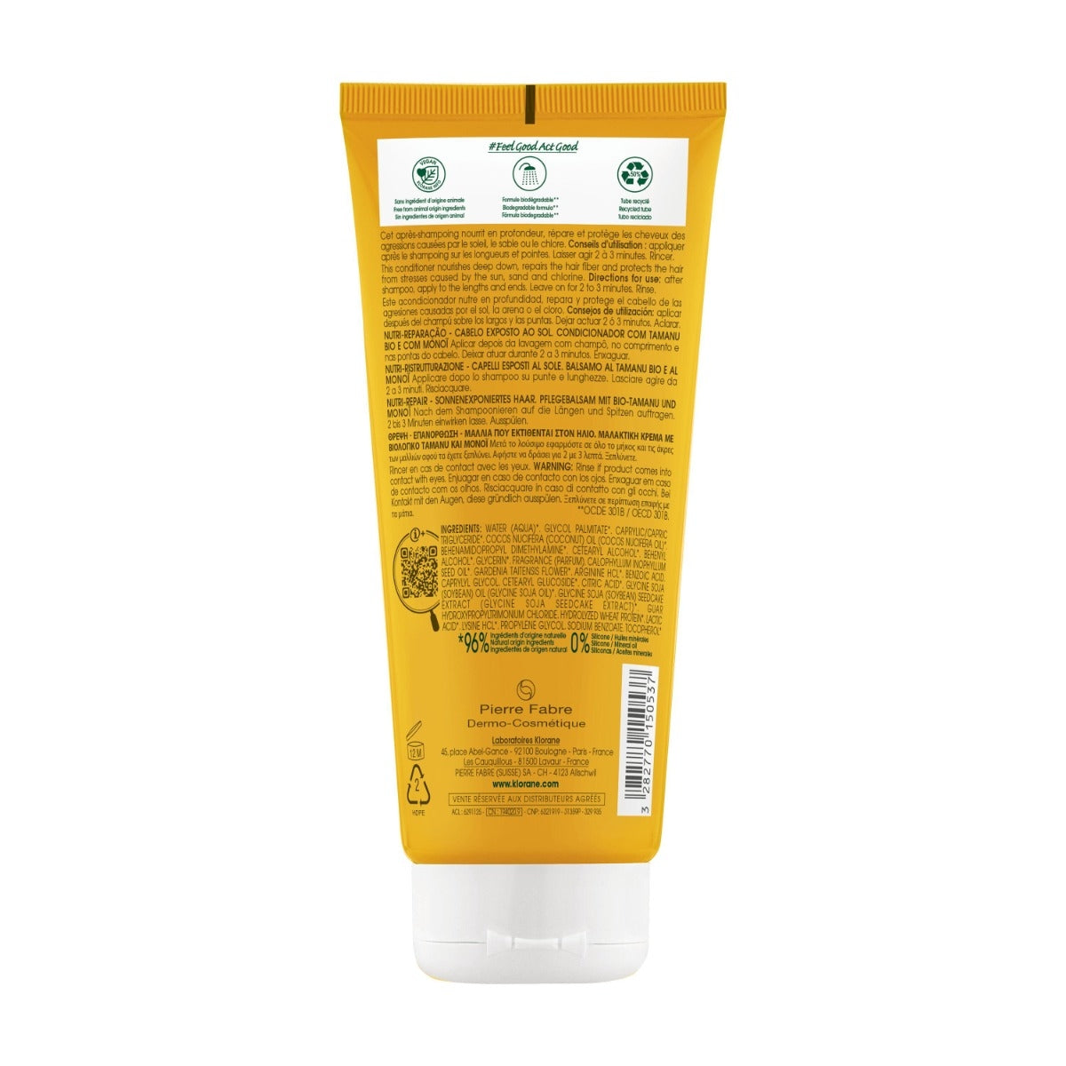 Klorane Balsamo Nutritivo Al Tamanu BIO e Monoï 200ml-2