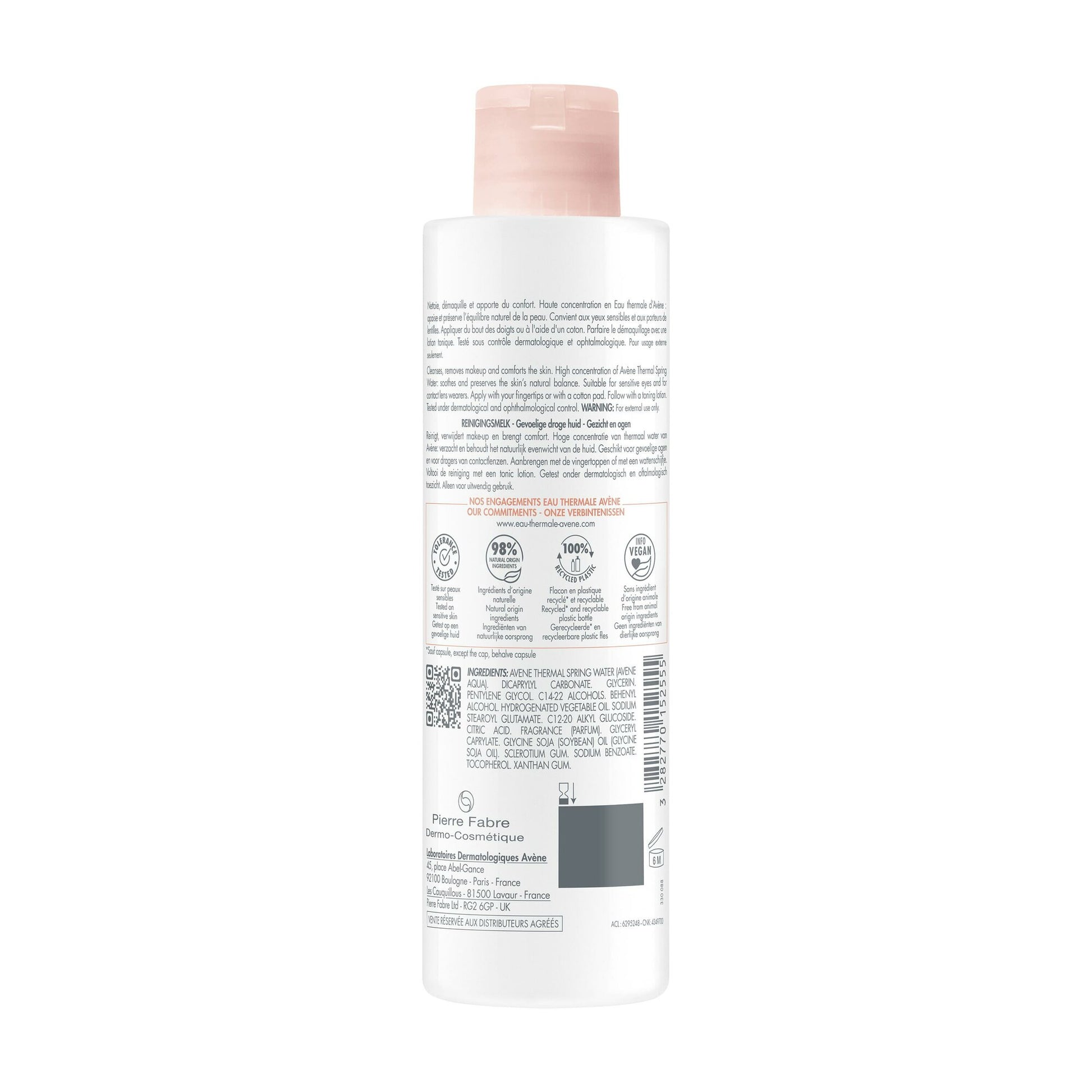 Eau Thermale Avène Les Essentiels Latte Detergente Pelle Sensibile/Secca 200ml-8