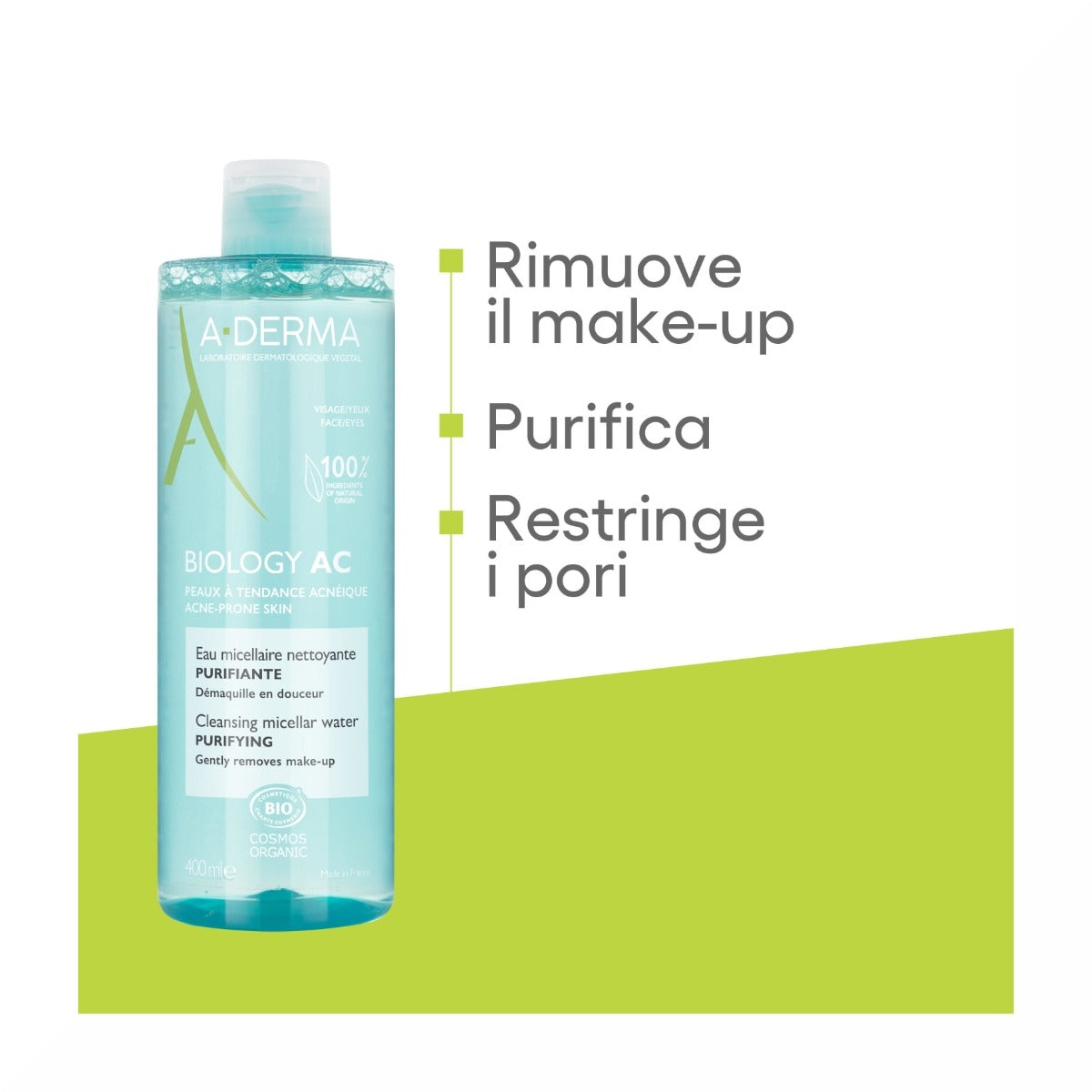 A-Derma Biology AC  Acqua Micellare detergente purificante anti-imperfezioni 400ml-10