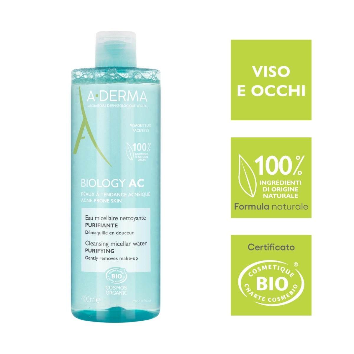 A-Derma Biology AC  Acqua Micellare detergente purificante anti-imperfezioni 400ml-9