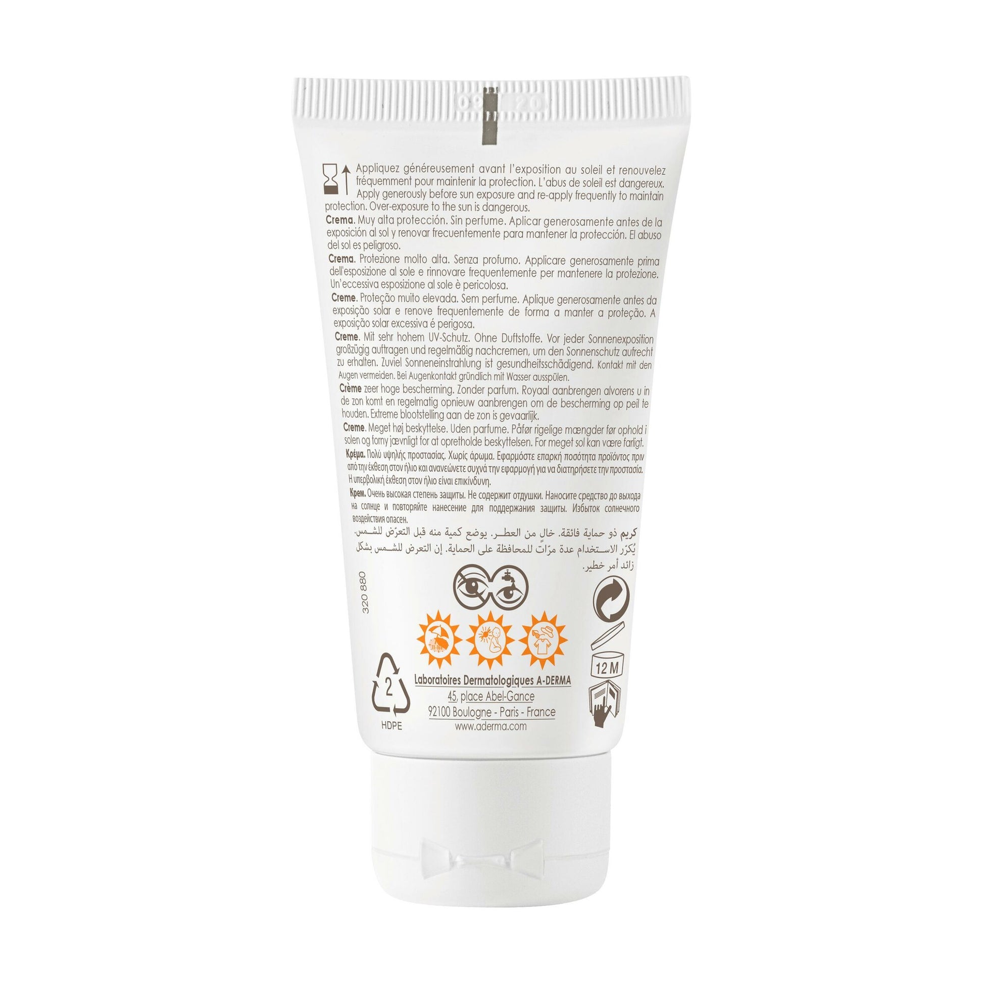 A-Derma Protect Crema Solare SPF50+ senza profumo 40ml-5