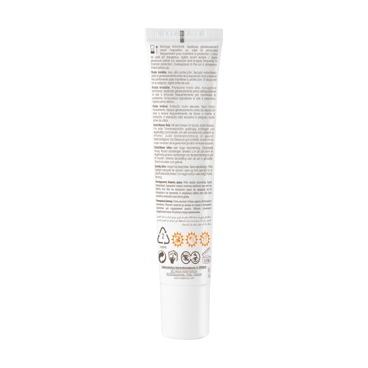 A-Derma Protect Fluido Invisibile SPF50+ viso e collo 40ml-5