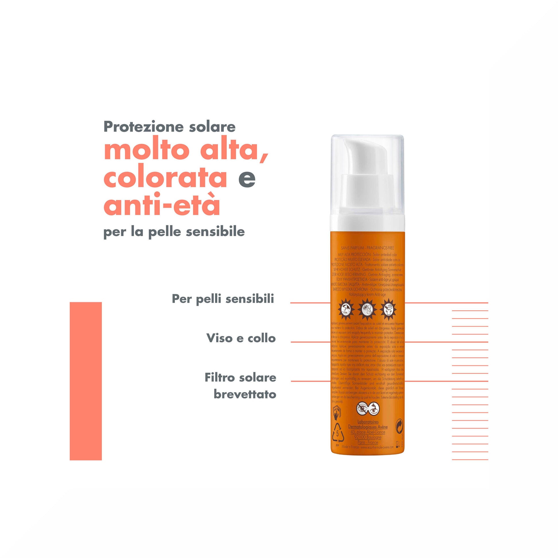 Avene Trattamento Solare Anti-età Colorato SPF50+ protezione molto alta 50ml-10