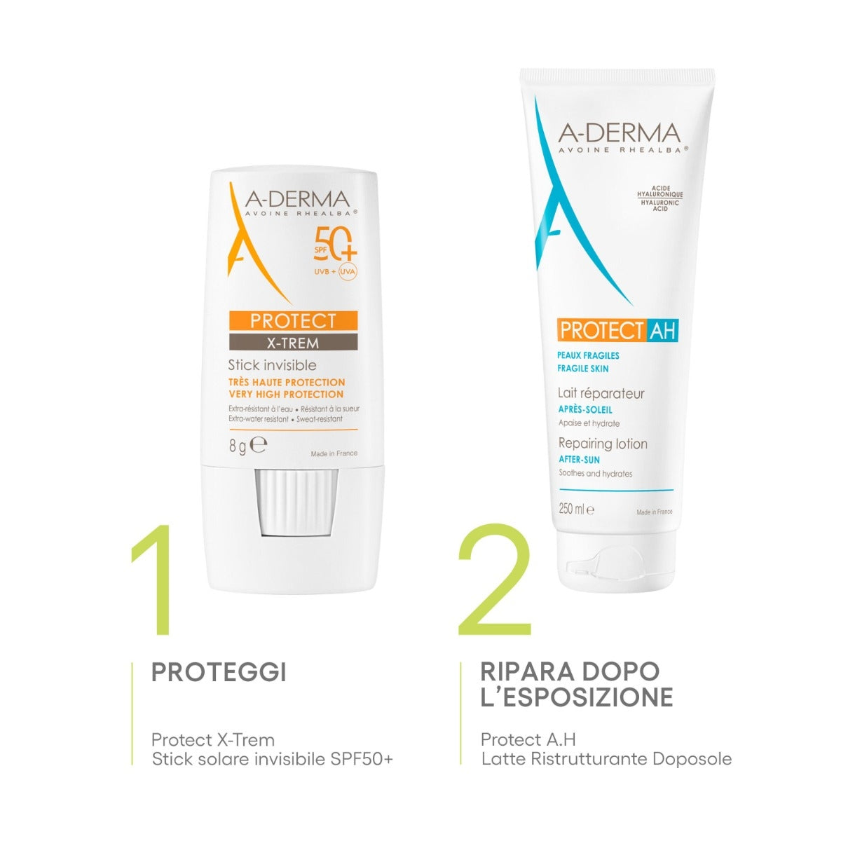 A-Derma Protect X-Trem Stick Invisible SPF50+ protezione molto alta-9