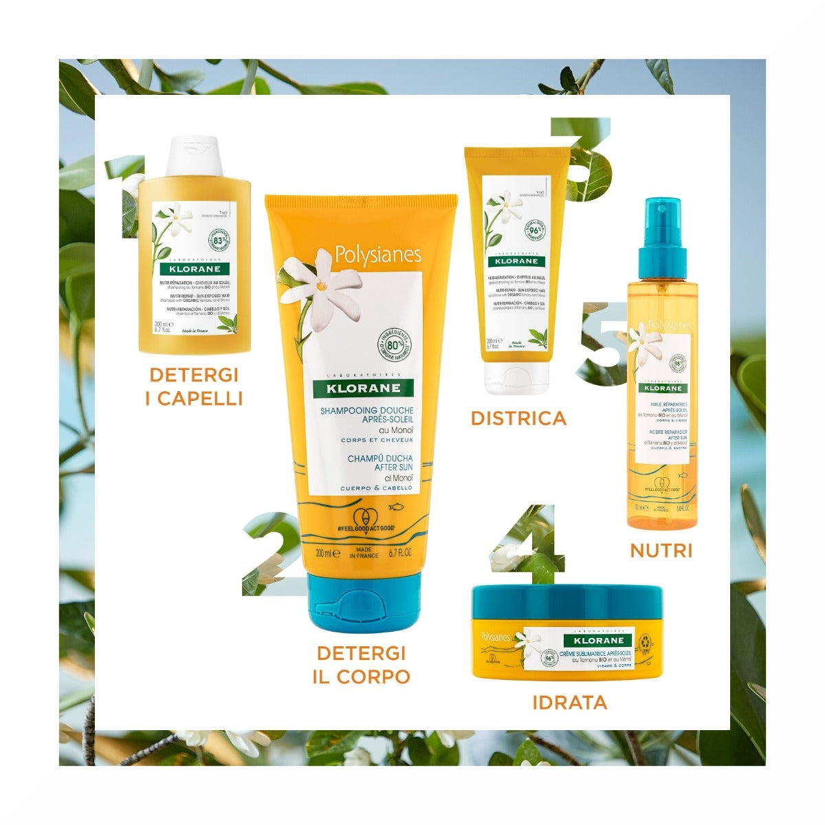 Klorane Olio Riparatore Doposole al Tamanu Bio & Monoi viso e corpo 150ml-7