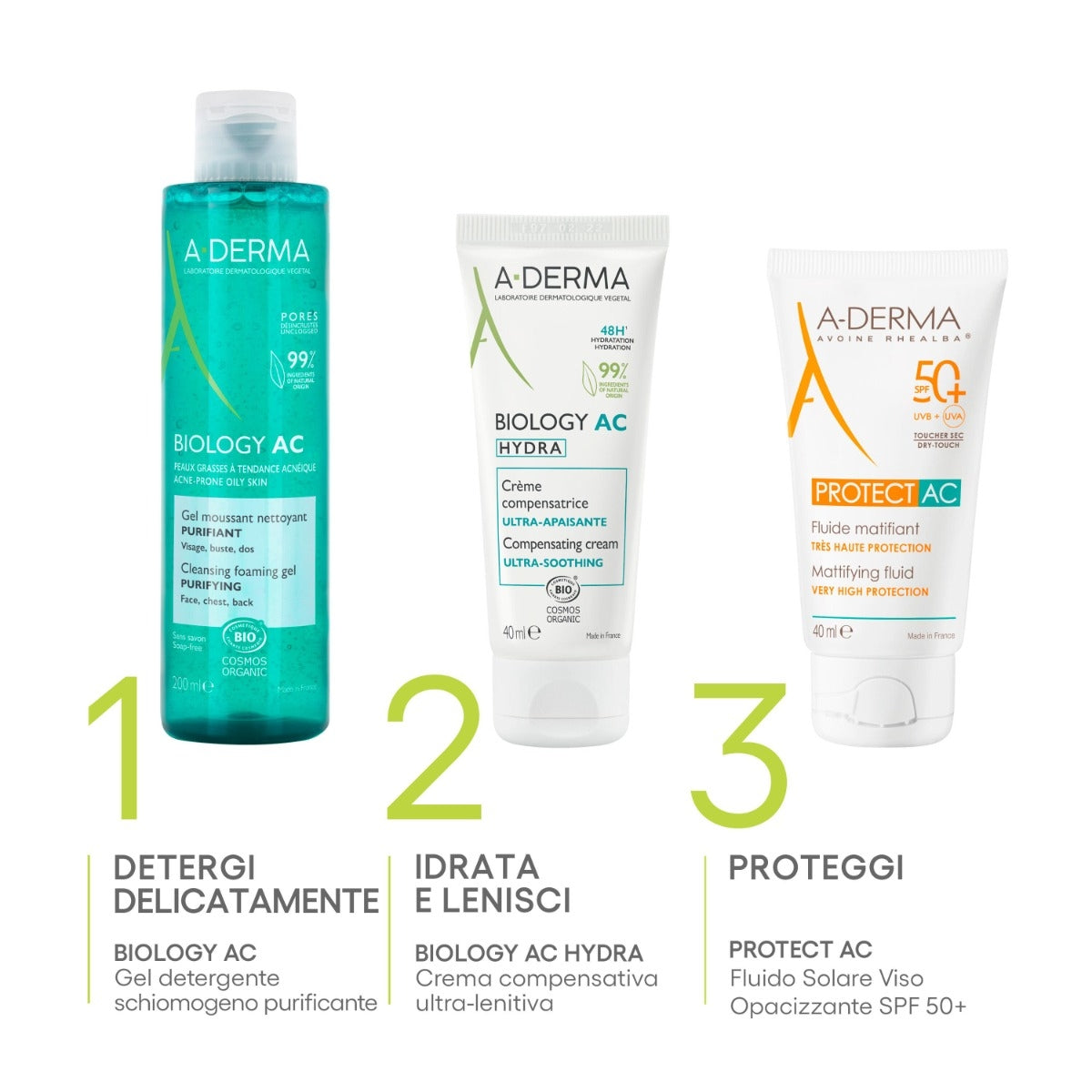A-Derma Biology AC Hydra crema compensatrice ultra-lenitiva anti-imperfezioni 40ml-14
