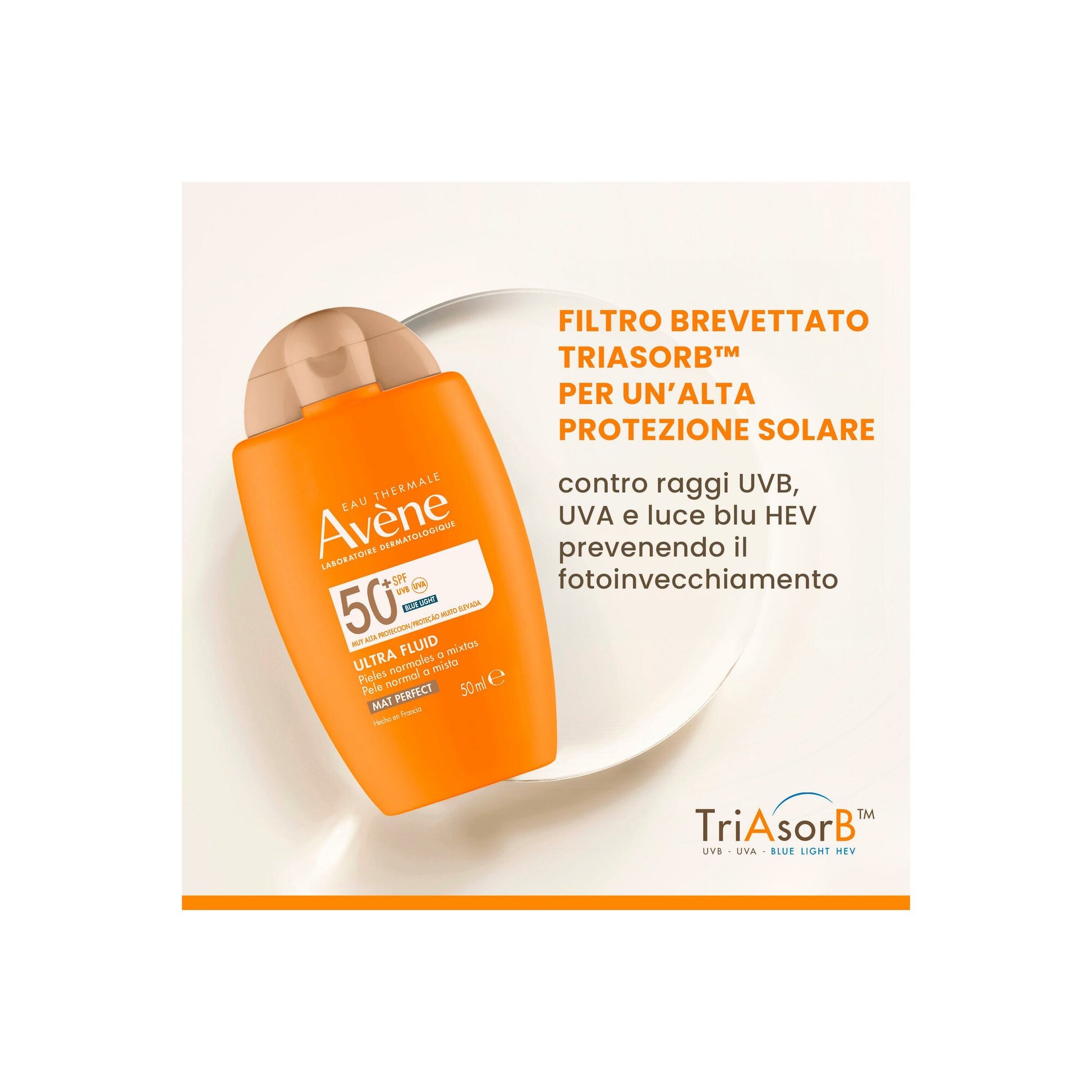 Eau Thermale Avène Ultra-Fluid Perfezionatore Protezione Molto Alta 50ml SPF50+-6