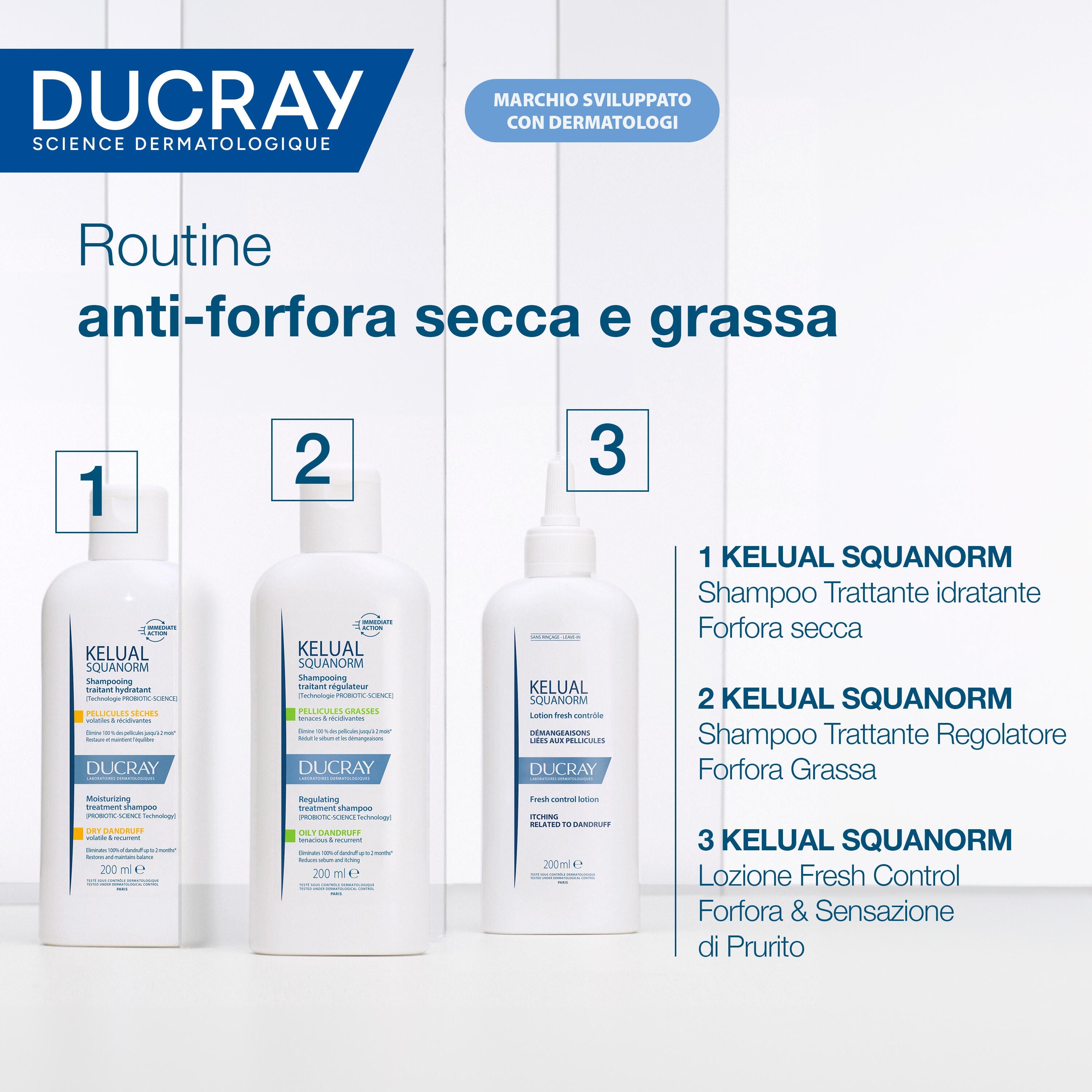 Ducray Kelual Squanorm Lozione Forfora e Sensazione di Prurito 200ml