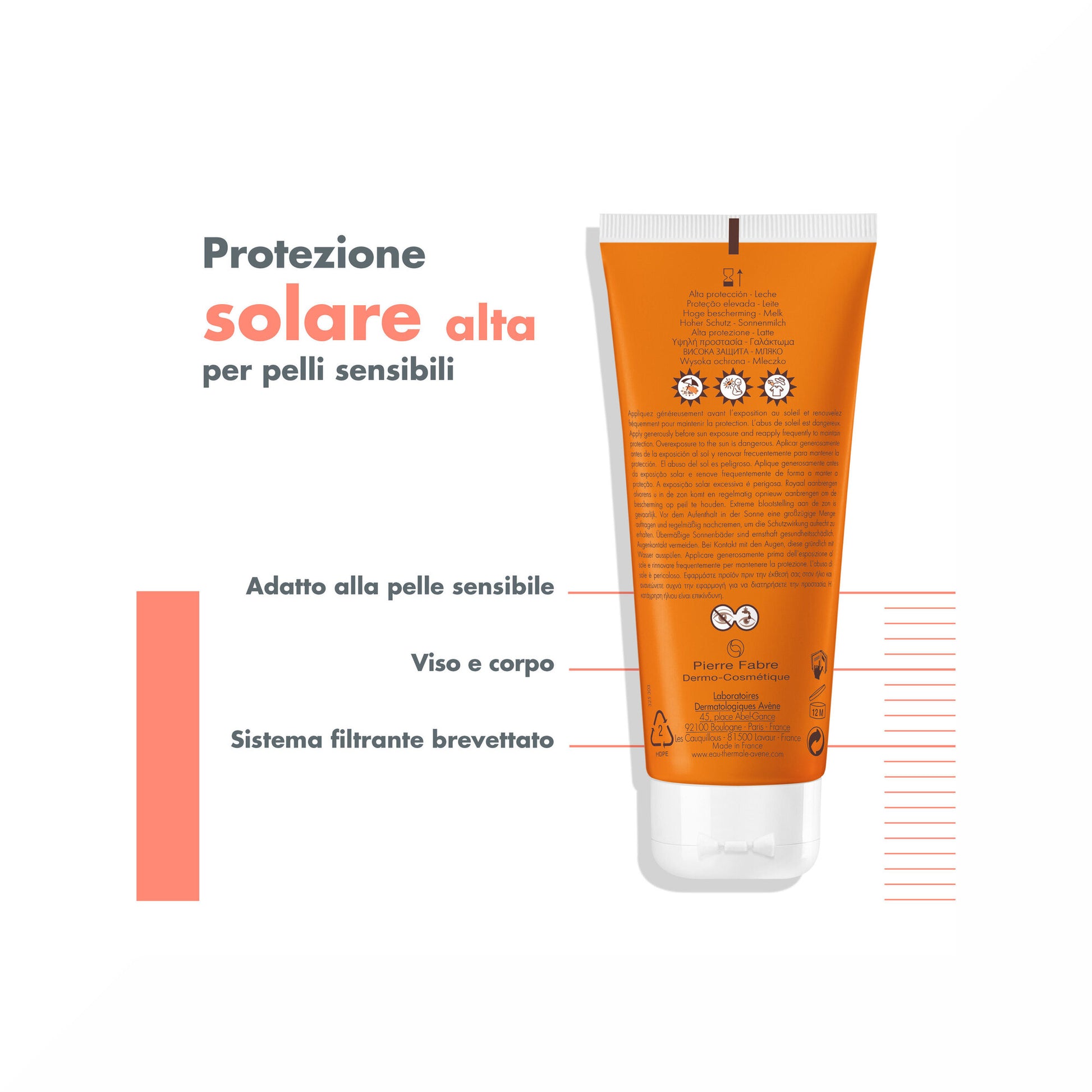 Avene Latte Solare SPF30 alta protezione 100ml-7