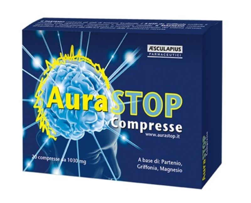 AuraStop Integratore Partenio, Griffonia, e Magnesio 20 compresse-1