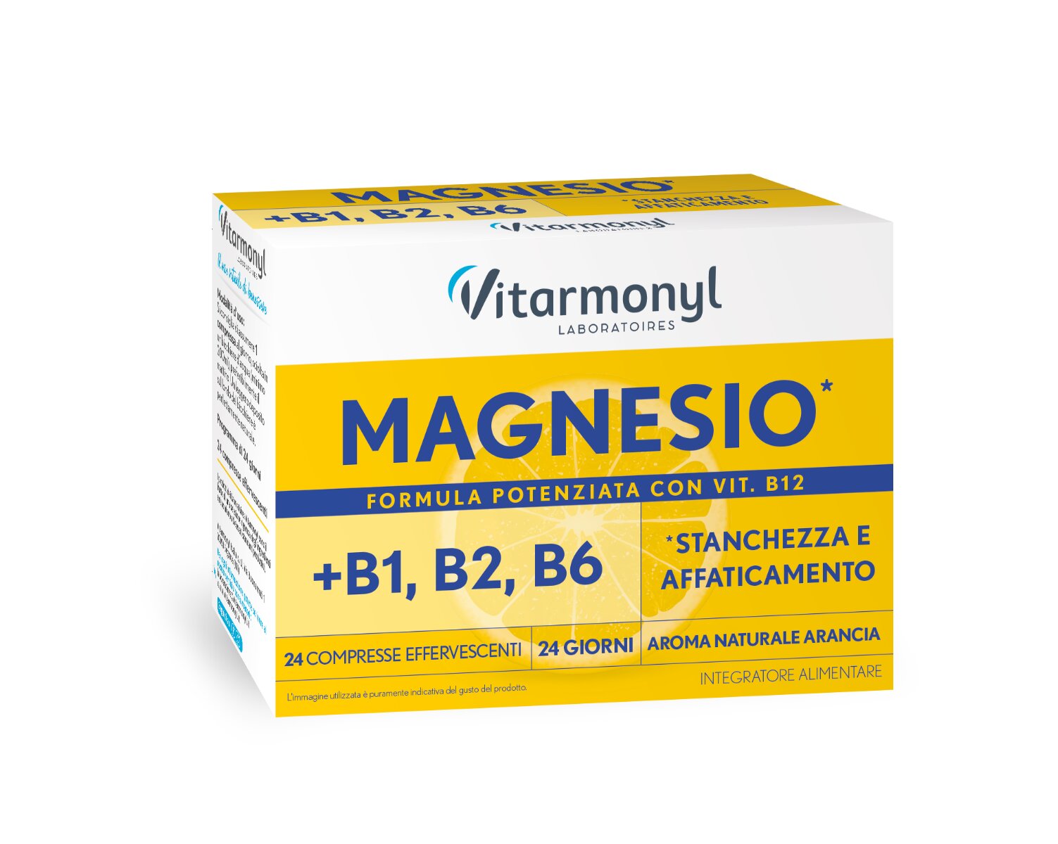 Vitarmonyl Magnesio + B1 B2 B6 24 compresse effervescenti-2