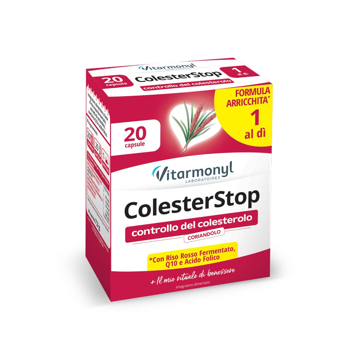 Vitarmonyl ColesterStop per il controllo del colesterolo 20 capsule-2