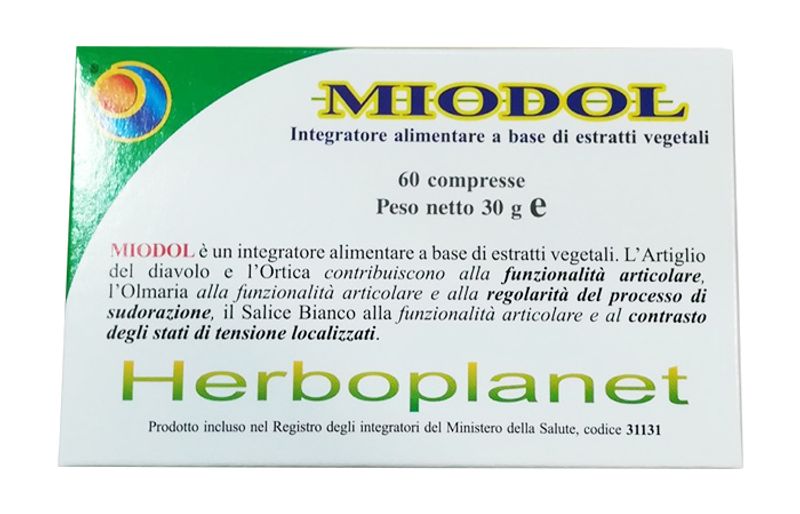 Herboplanet Miodol Integratore a base di estratti vegetali per le funzioni articolari 60 compresse 3-1