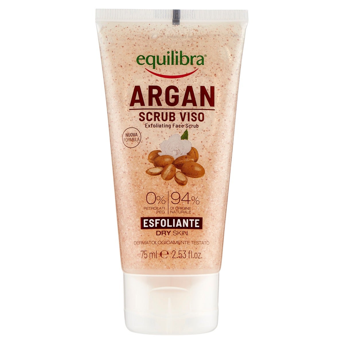 Equilibra Argan Scrub Viso Esfoliante 75ml-1