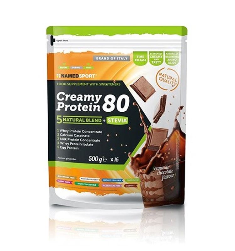Named Sport Creamy Protein 80 gusto cioccolato 500g-1