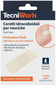 TecniWork Cerotti Idrocolloidali Per Vesciche 7 Pezzi-1