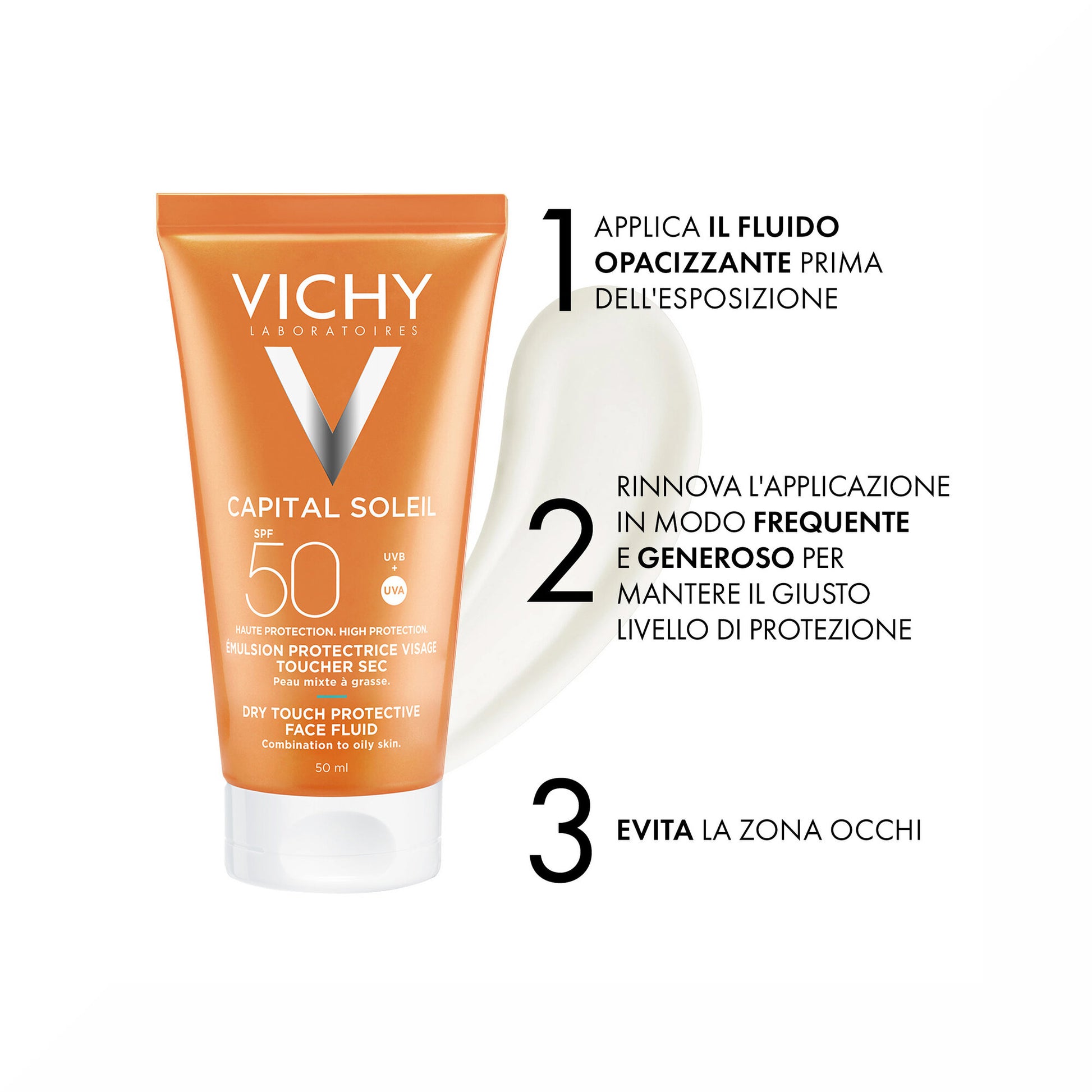 Vichy Capital Soleil Emulsione Anti-Lucidità Effetto Asciutto SPF50 50 ml-6
