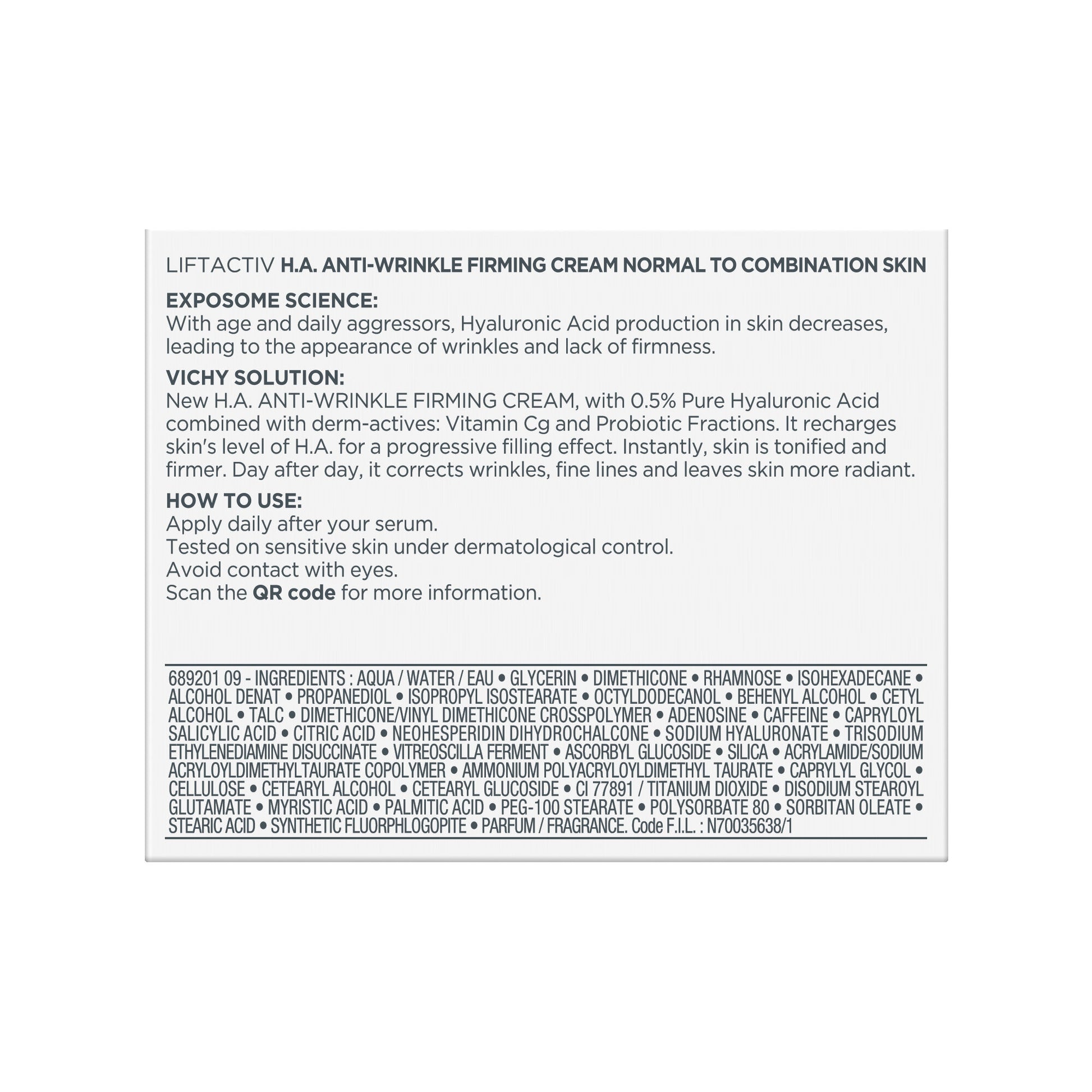 Vichy Liftactiv H.A. Crema Rassodante Anti-rughe per pelle da normale a mista 50 ml-4