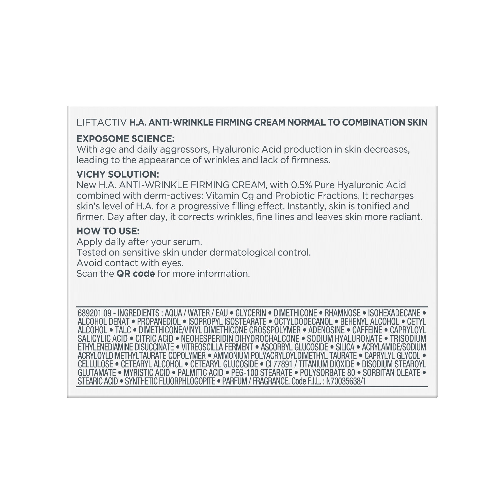 Vichy Liftactiv H.A. Crema Rassodante Anti-rughe per pelle da normale a mista 50 ml-4
