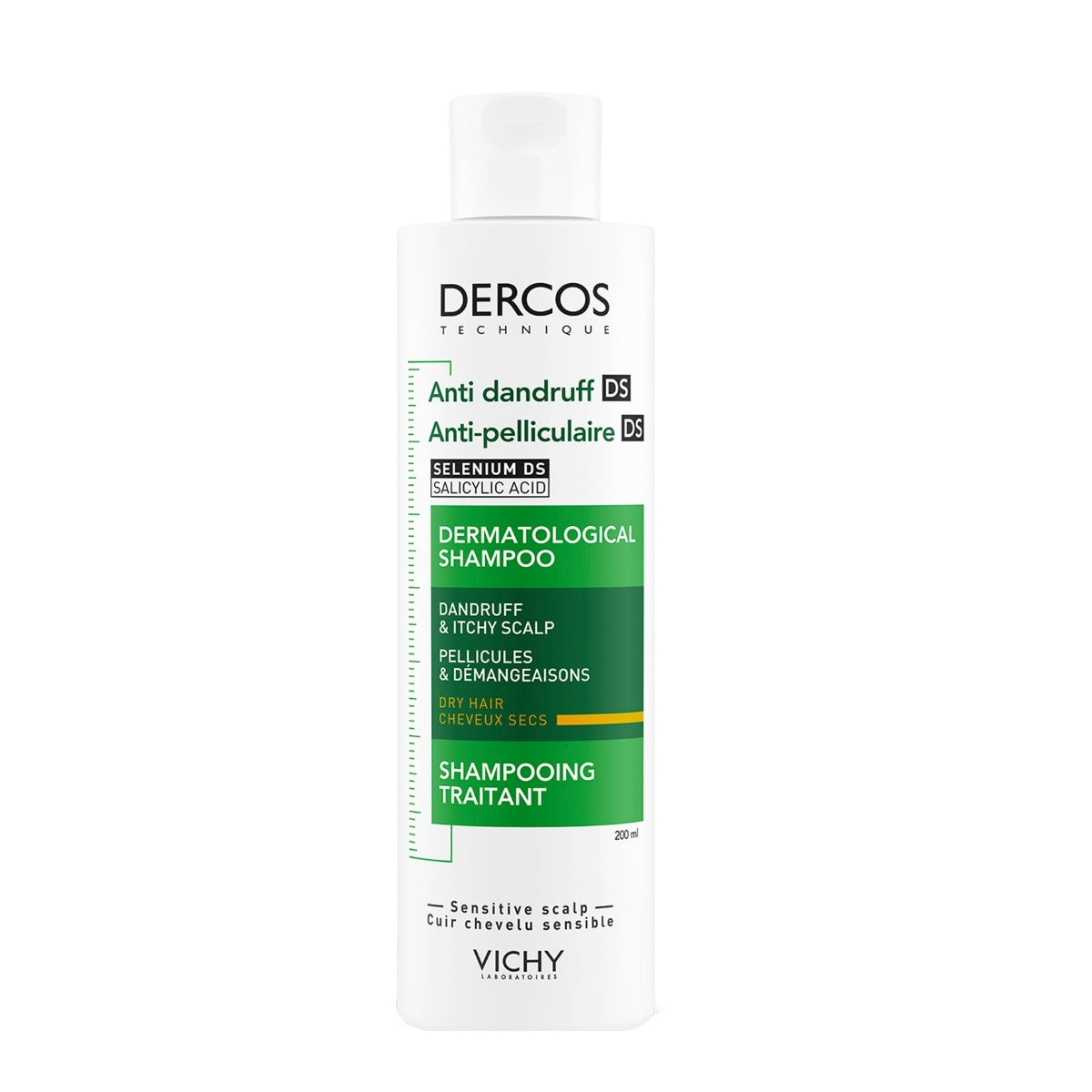 Vichy Dercos DT Shampoo Antiforfora DS Capelli Secchi 200 ml-0