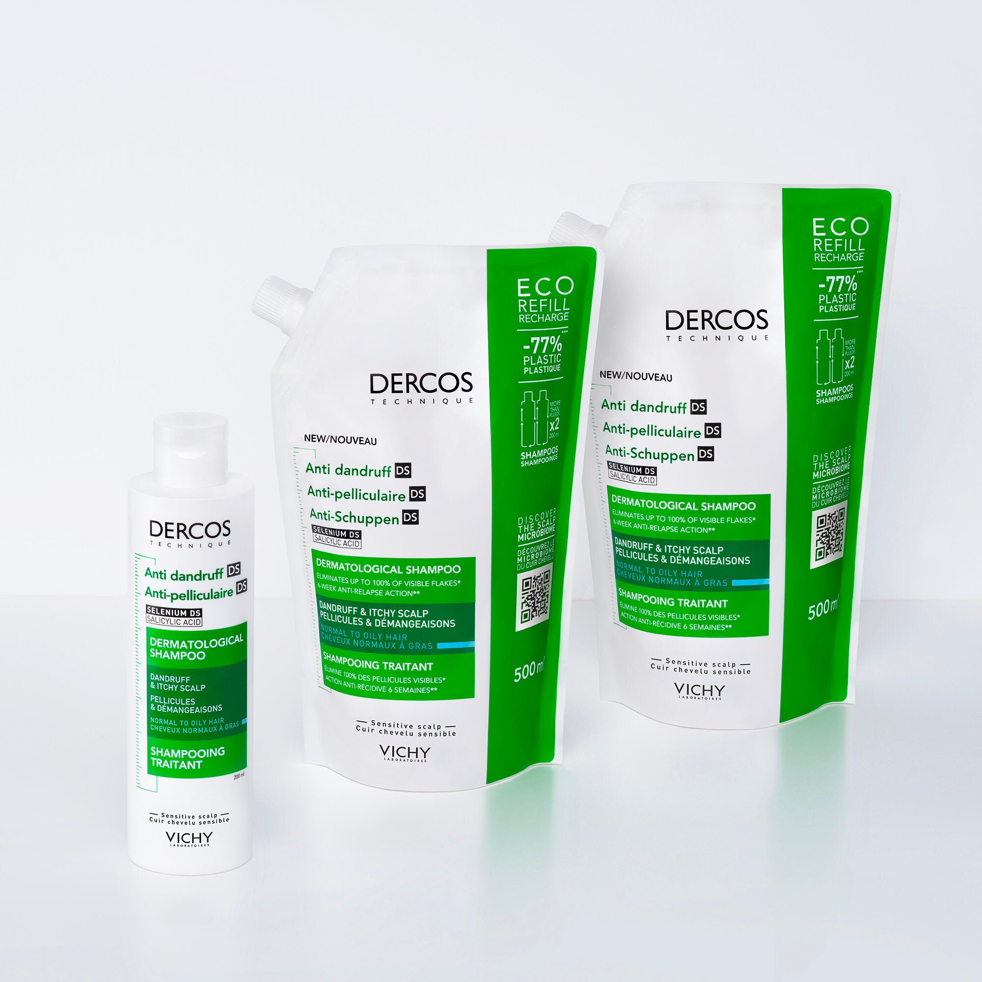 Vichy Dercos Shampoo Antiforfora capelli da normali a grassi 390 ml-11