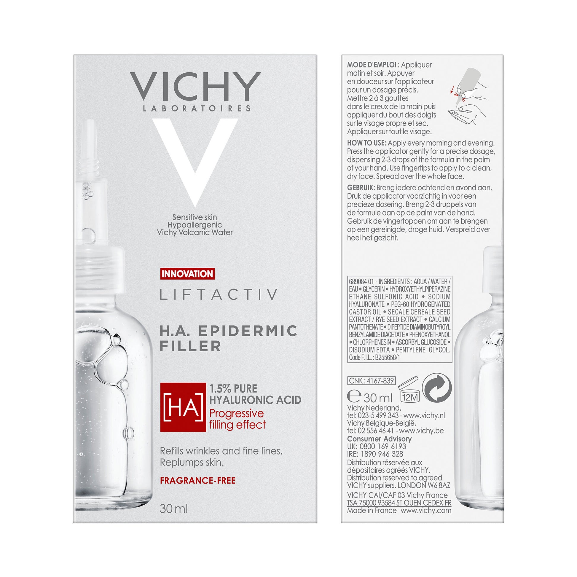 Vichy Liftactiv Supreme Siero H.A. Epidermic Filler 30 ml-3