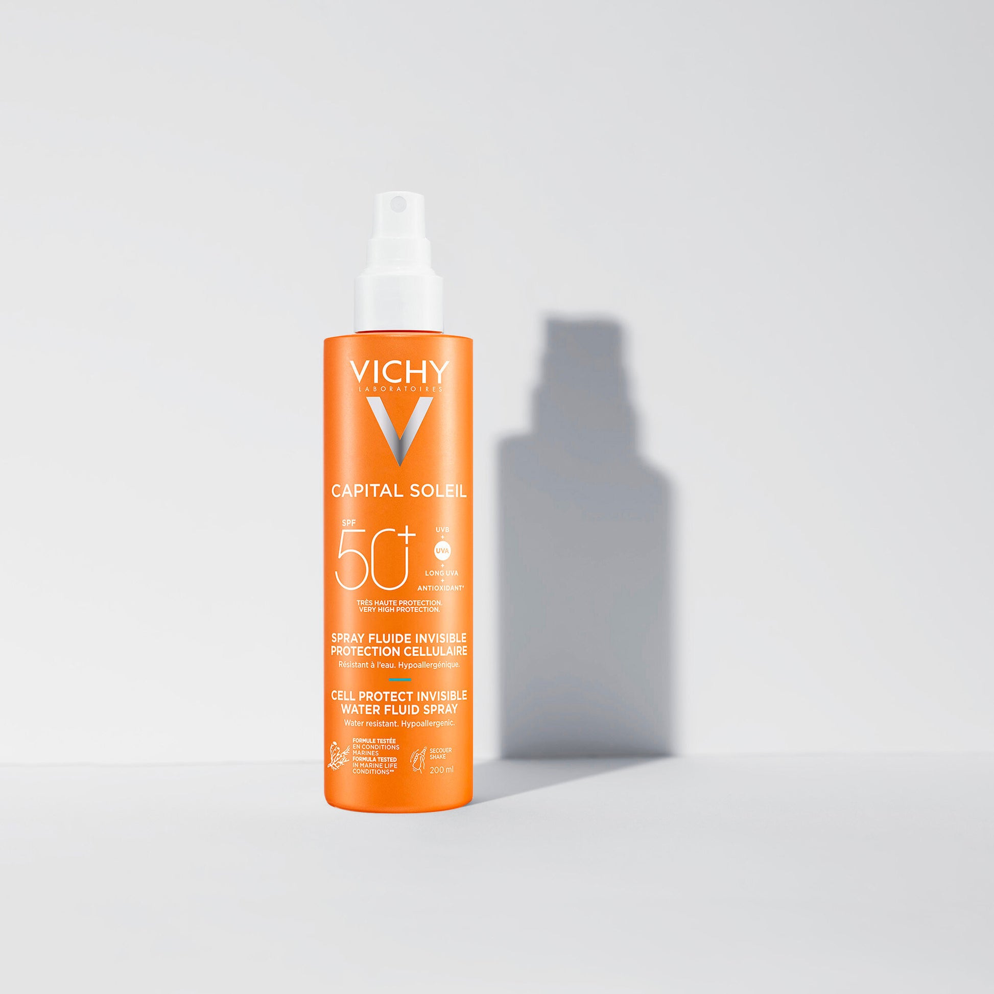 Vichy Capital Soleil Cell Protect Fluido Ultra Leggero Spray Protezione Alta SPF50 200 ml-14