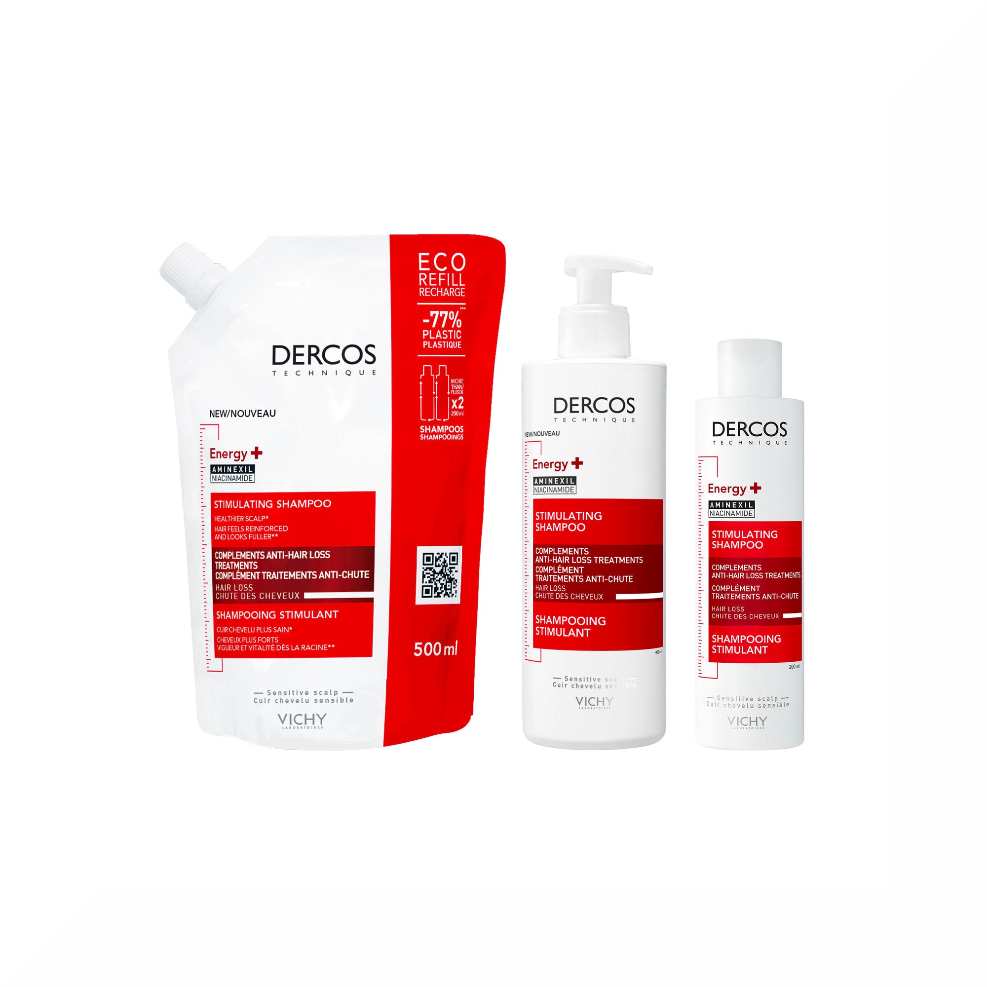 Vichy Dercos Shampoo Energizzante Eco-Ricarica 500 ml-14