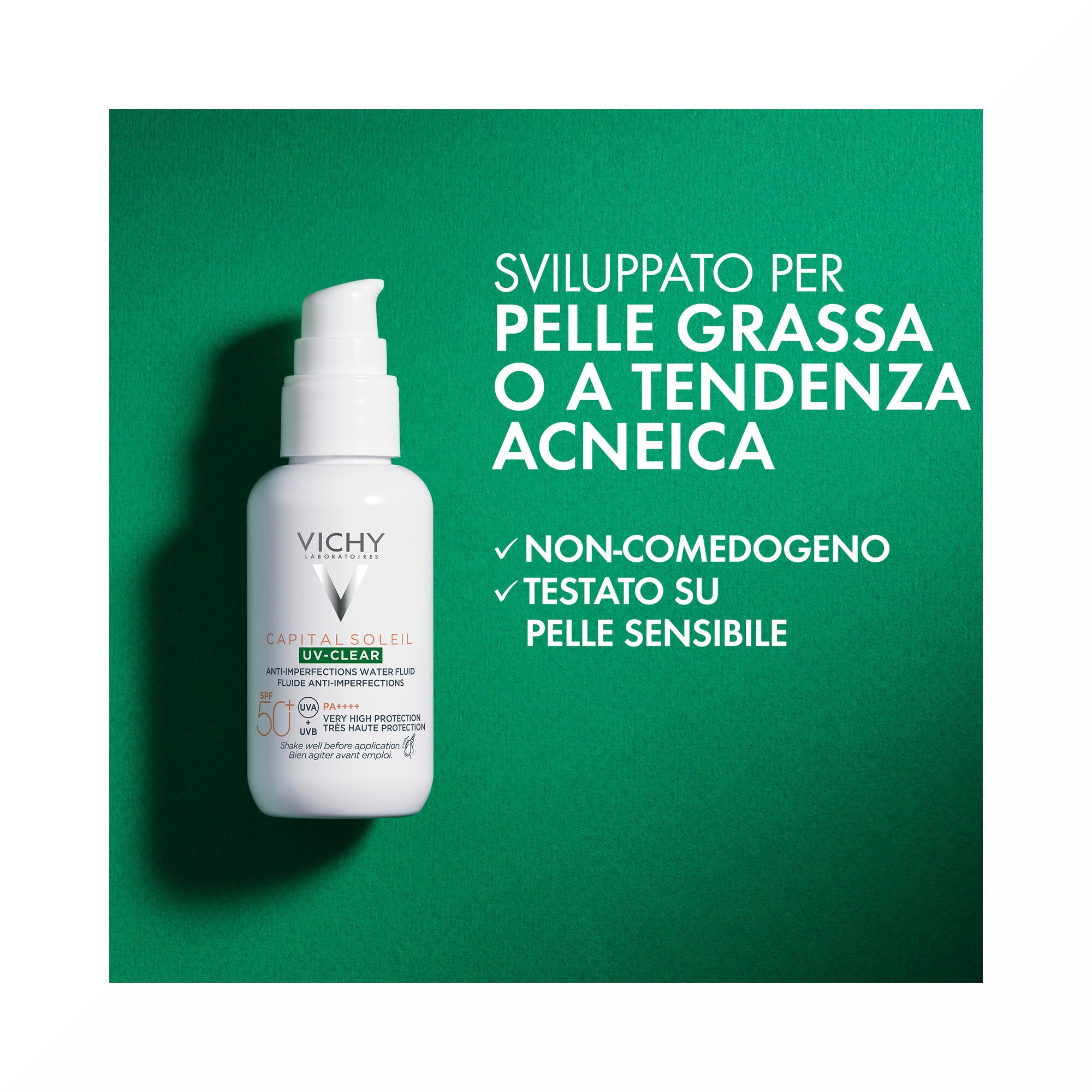 Vichy Capital Soleil UV-Clear SPF50+ fluido solare anti-imperfezioni 40ml-8