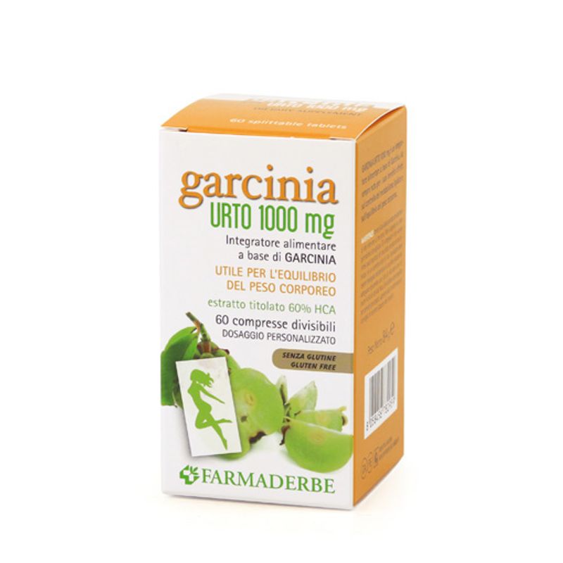 Farmaderbe Garcinia Urto 1000 mg equilibrio del peso corporeo-1