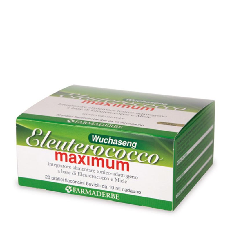 Farmaderbe Fiale Eleuterococco Maximum 20 flaconi 10 ml tonico-adattogeno-1