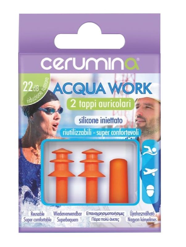 Cerumina Acqua Work 2 tappi auricolari-1