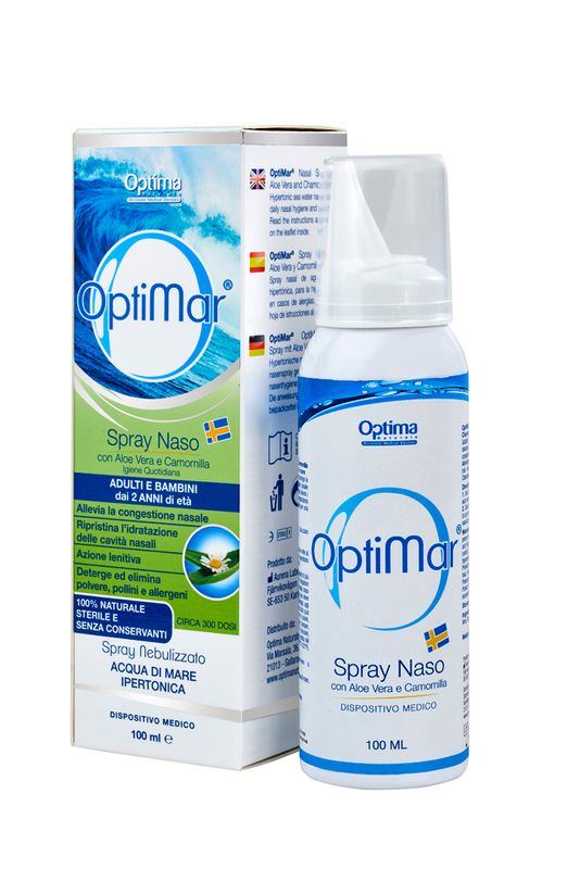 Optima Naturals Spray Naso con Aloe Vera e Camomilla 100ml-1