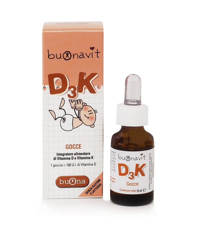 Buonavit D3K Vitamina D per ossa e sangue 12ml-1