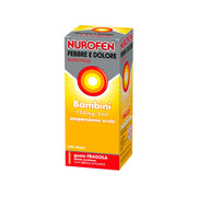 Nurofen Febbre e dolore per bambini uso 100 mg/ 5 ml orale gusto fragola 150ml con siringa dosatrice-8