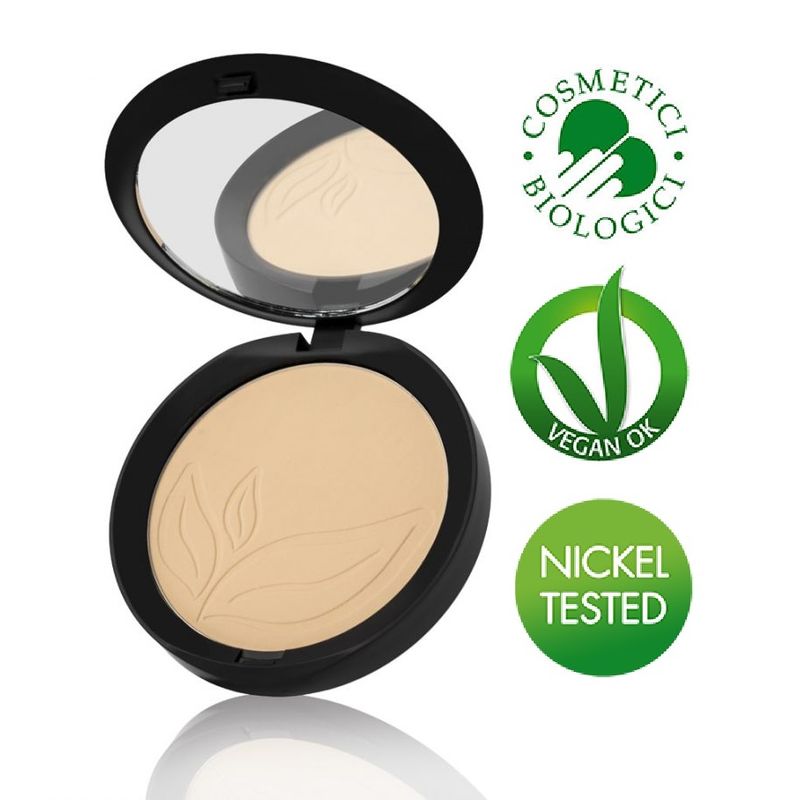 PuroBio Cosmetics Cipria Indissoluble Compact Powder 02 sottotono rosato-1