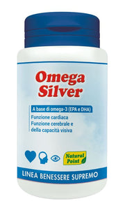 Natural Point Omega Silver Integratore alimentare a base di acidi grassi omega-3 100 capsule-0