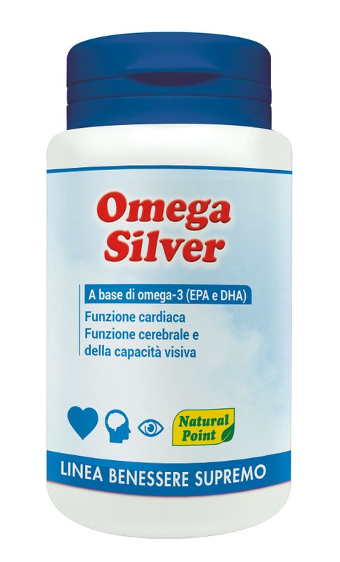 Natural Point Omega Silver Integratore alimentare a base di acidi grassi omega-3 100 capsule-0