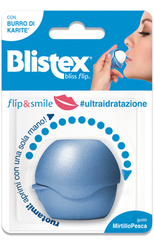 Blistex Flip&Smile #ultraidratazione Gusto MirtilloPesca-1