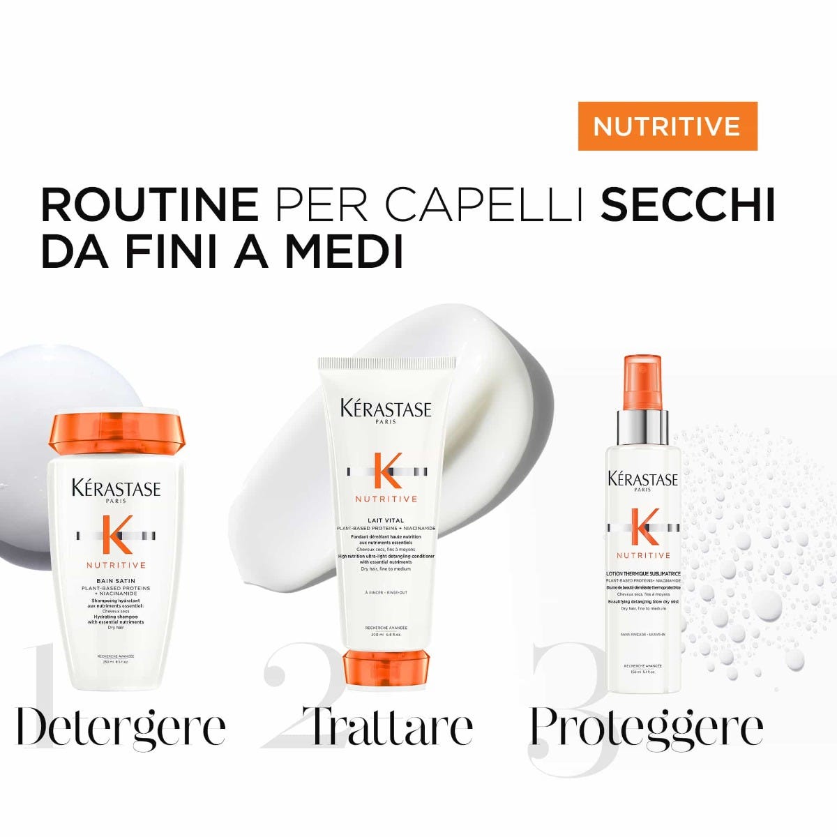 Kérastase Paris Balsamo Fondant Lait Vital districante con nutrienti essenziali 200ml
